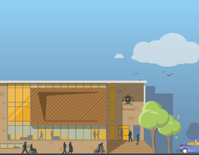 Illustration of The Old Town Hall, Hemel Hempstead