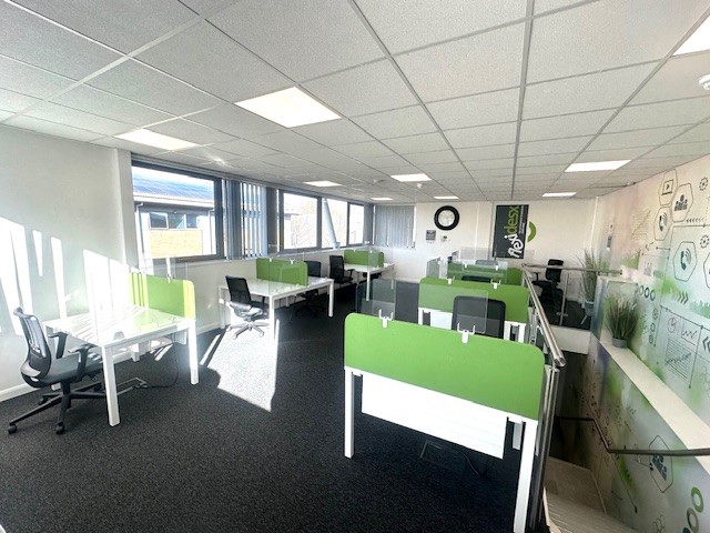 Desks and chairs in the Flexidesx area at Maylands Business Centre