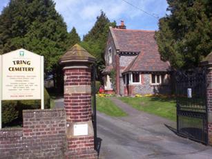 Tring Cemetery Image of entrance to Tring Cemetery