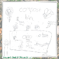 South Hill Primary competition entry showing contents of a compost bin by Azka, age 8