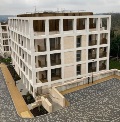 Exterior of Mountbatten View apartment block B, viewed from block C