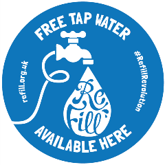Refill sticker logo Refill sticker logo