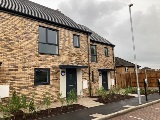 Exterior of two new homes in Douglas Terrace