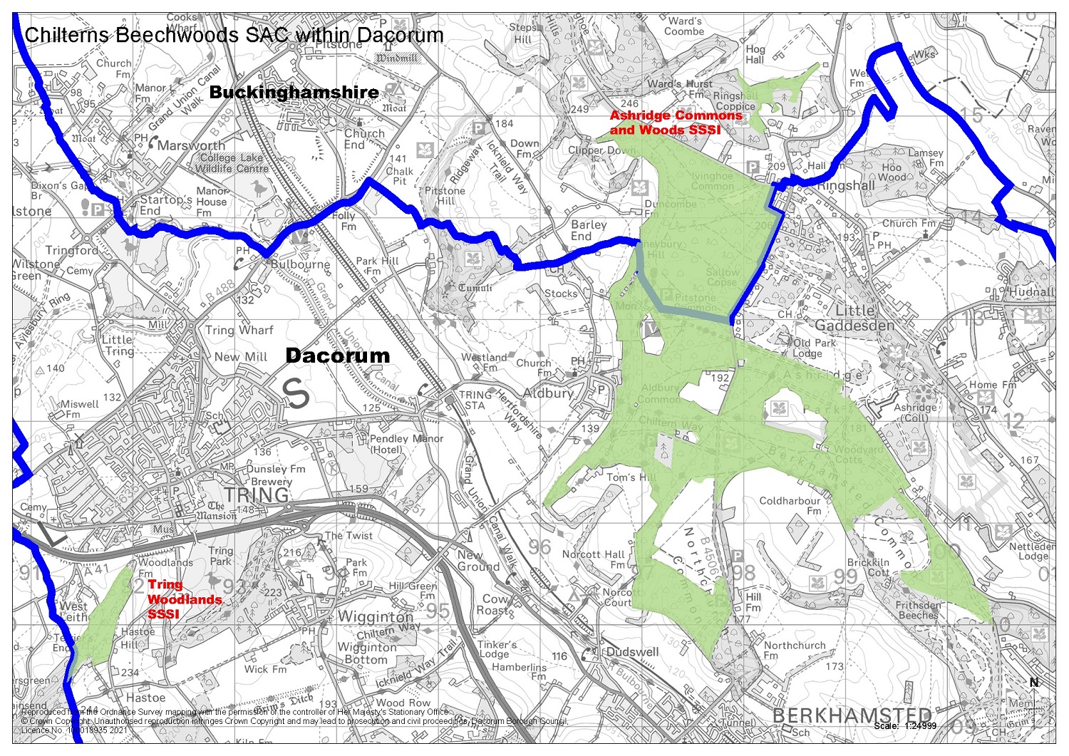 Chilterns Beechwoods SAC within Dacorum