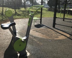 Gadebridge Park outdoor gym bike