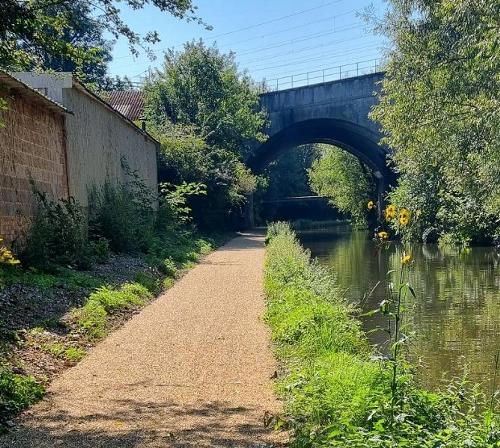Canal towpath upgrade - after completion of work Canal towpath upgrade - after completion of work